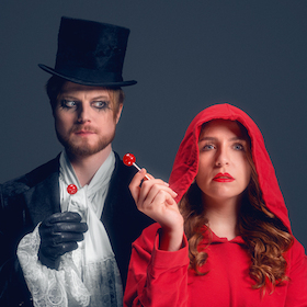 Bild: Rotkäppchen und Herr Wolff