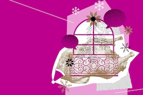 Bild: Weihnachten auf dem Balkon