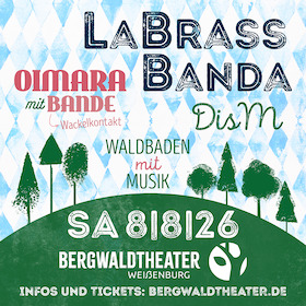 Bild: LaBrassBanda, Oimara und Dis M - Waldbaden mit Musik