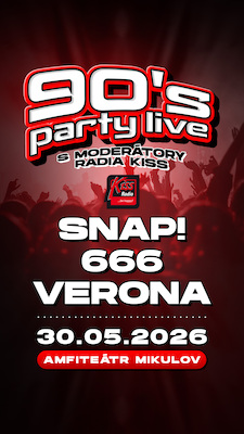 Bild: 90's PARTY LIVE Mikulov 2026 - SNAP!  666  Verona