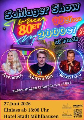 Bild: Schlager Show - Live Performance und DJ 80er/90er/2000er