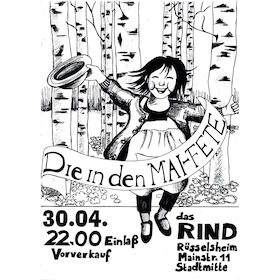 Bild: die "in den Mai“-Fete