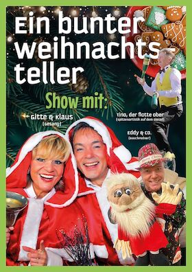Bild: Ein bunter Weihnachtsteller - Ein bunter Weihnachtsteller