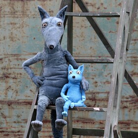 Bild: Großer Wolf und kleiner Wolf