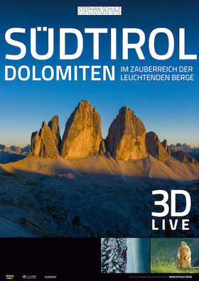 Bild: 3-D-Show „Südtirol & Dolomiten“ - Live Reportage in 3D