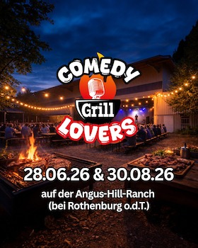 Bild: Comedy Grill Lovers - 4 Gänge Menü + 3 Comedians
