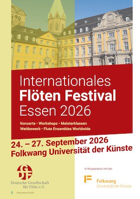 Bild: Internationales Flöten Festival - Essen 2026 - Tagesticket Freitag