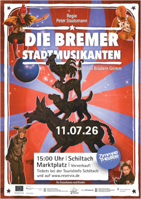 Bild: Zimmertheater Rottweil: Die Bremer Stadtmusikanten - In einer Fassung für die ganze Familie – von 4 bis 100 Jahren