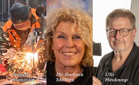 Bild: Rendevouz der Künste II - mit Sebastian Gokus, Angelo Monitillo, Bernd Obernüfemann, Dr. Barbara Möllers, Elisabeth v. Lehmden-Biener und Ulli Heukamp