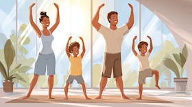 Bild: Familienyoga