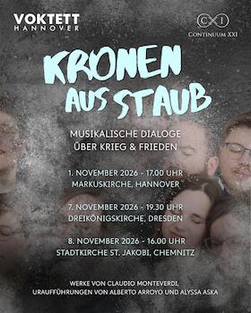 Bild: Kronen aus Staub - Musikalische Dialoge über Krieg und Frieden