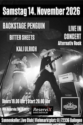Bild: Backstage Penguin + Bitter Sheets + Kali Ulrich