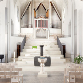 Bild: Mozart und Bach - W. A. Mozart, Große Messe c-Moll; J. S. Bach, Kantate 131 "Aus der Tiefen"
