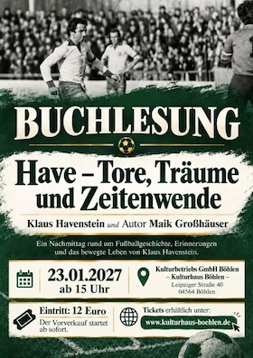 Bild: Lesung - "Have - Tore, Träume und Zeitenwende"